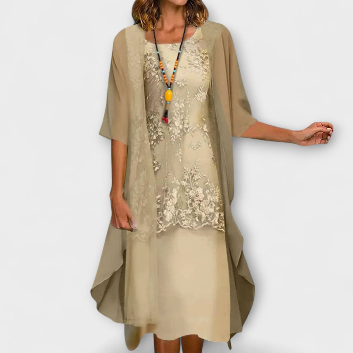 Rachael | Elegant Oversized Mid Sleeve Dress 1