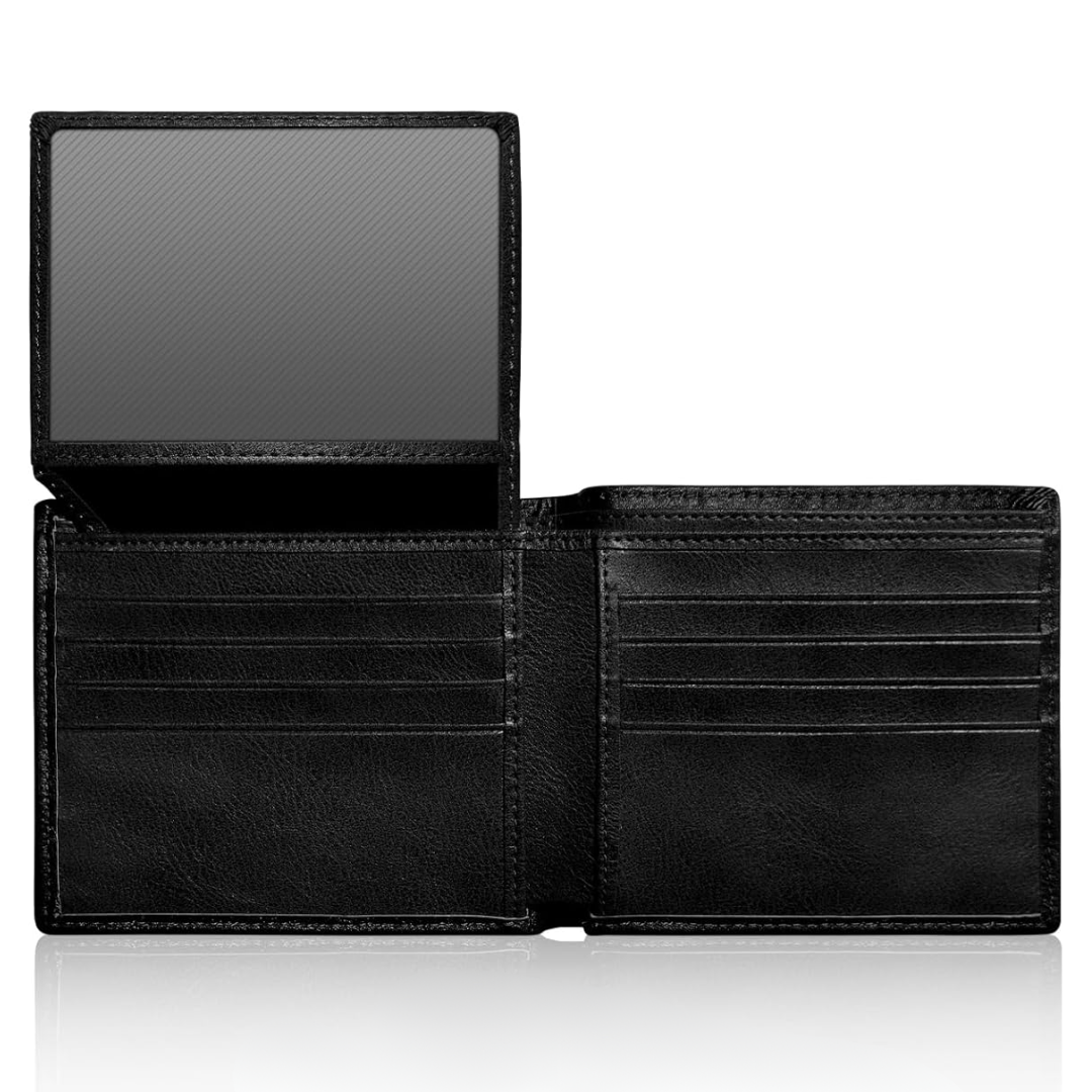 Men's Bifold Wallet with RFID Protection and 10 Card Slots 2