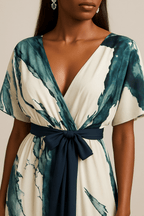 Winona | Watercolor Print Long Dress 3