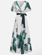 Winona | Watercolor Print Long Dress 6