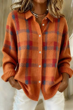 Camellia | Elegant & Cozy Checkered Cardigan 6