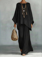 Jacqui | Elegant Wide Sleeve and Pant Set 5