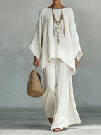 Jacqui | Elegant Wide Sleeve and Pant Set 1