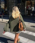 Women's Oversized Sweater with Crew Neck and Relaxed Fit 6