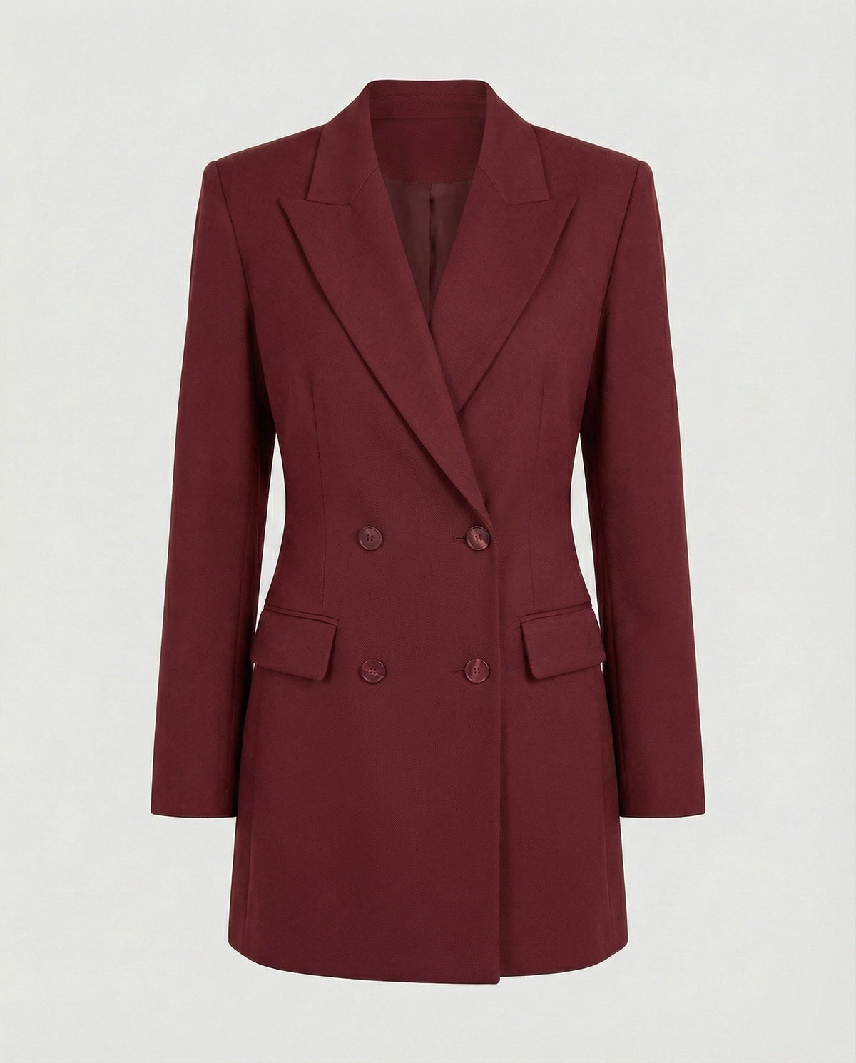 Women's Double-Breasted Blazer Dress with Notched Lapels 4