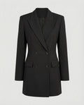 Women's Double-Breasted Blazer Dress with Notched Lapels 3