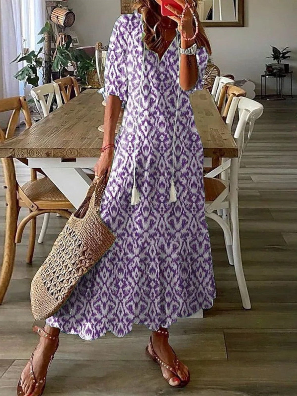 Poppy | Boho V-Neck Summer Dress 3