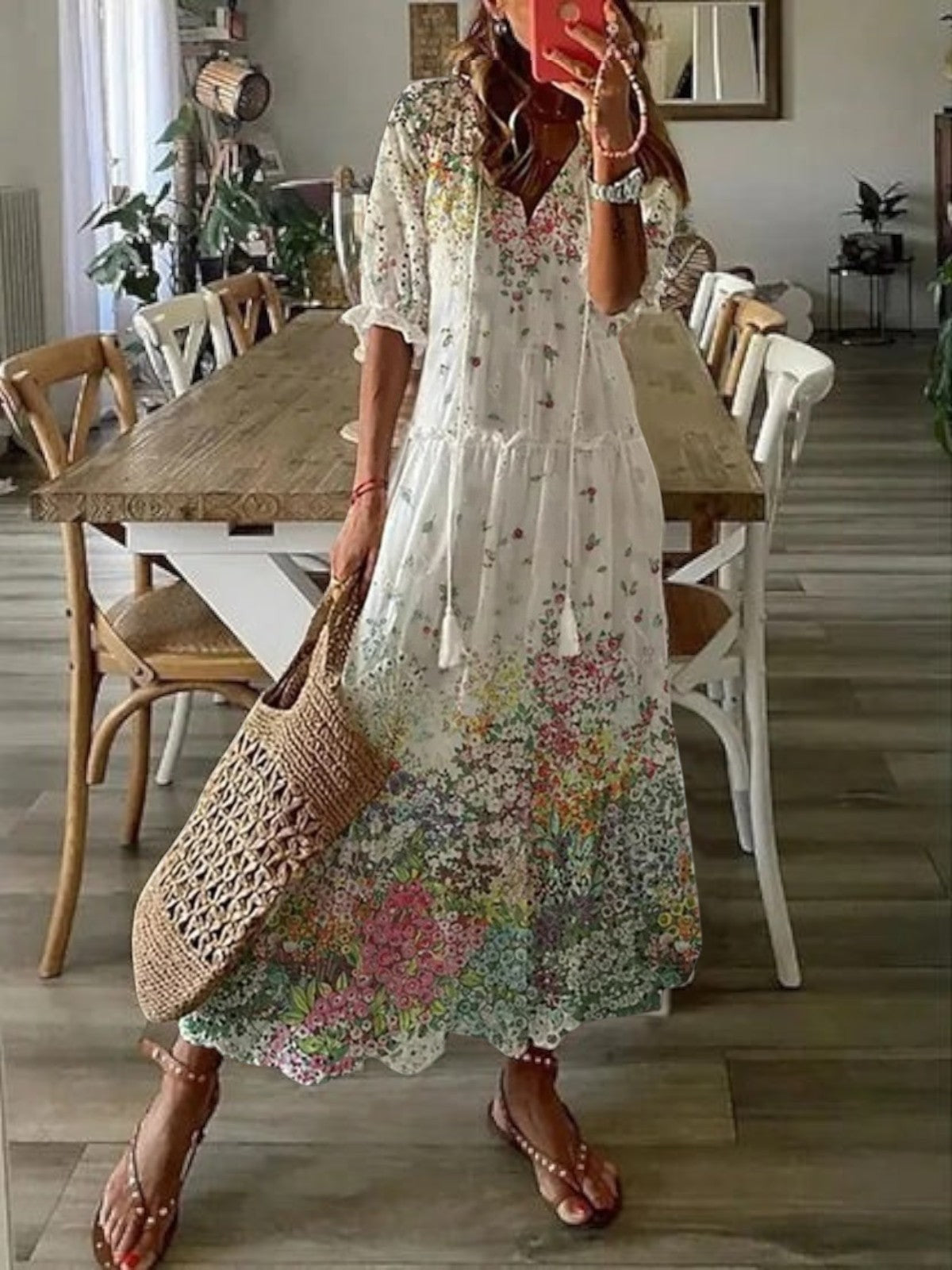 Poppy | Boho V-Neck Summer Dress 7