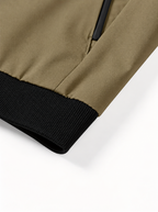 Ravellu embroidered bomber jacket — Ribbed trim detail