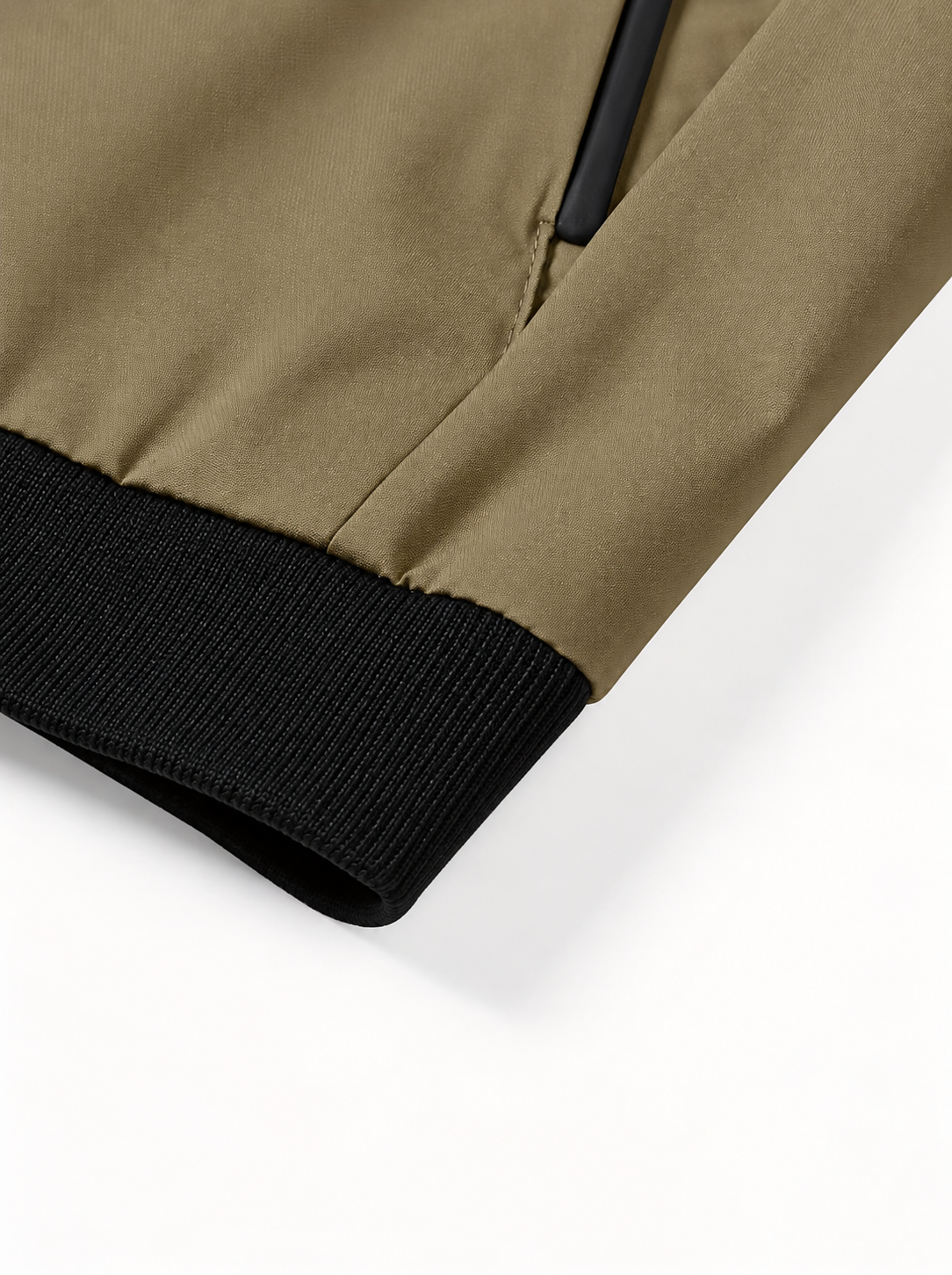Ravellu embroidered bomber jacket — Ribbed trim detail