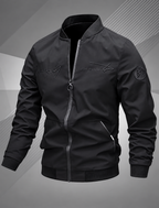 Ravellu embroidered bomber jacket — Black front