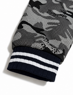 Ravellu hooded lined jacket — Striped cuff detail