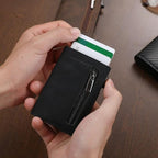 RFID-Blocking Slim Wallet with Card Slide Mechanism 5