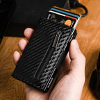 RFID-Blocking Slim Wallet with Card Slide Mechanism 7