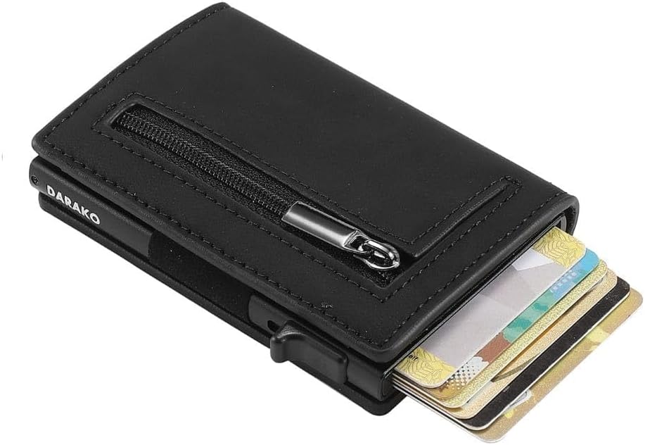 RFID-Blocking Slim Wallet with Card Slide Mechanism 4