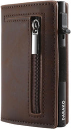 RFID-Blocking Slim Wallet with Card Slide Mechanism 3