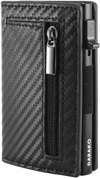 RFID-Blocking Slim Wallet with Card Slide Mechanism 2