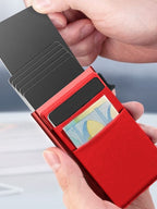 RFID Blocking Card Holder Slim Metal Wallet for Men 10