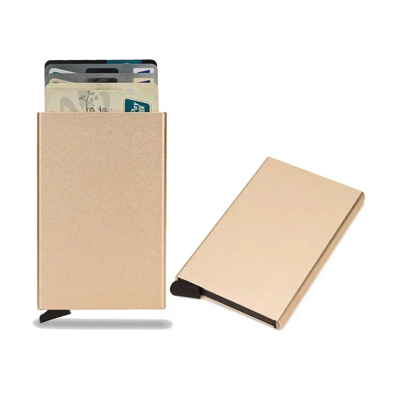RFID Blocking Card Holder Slim Metal Wallet for Men 4