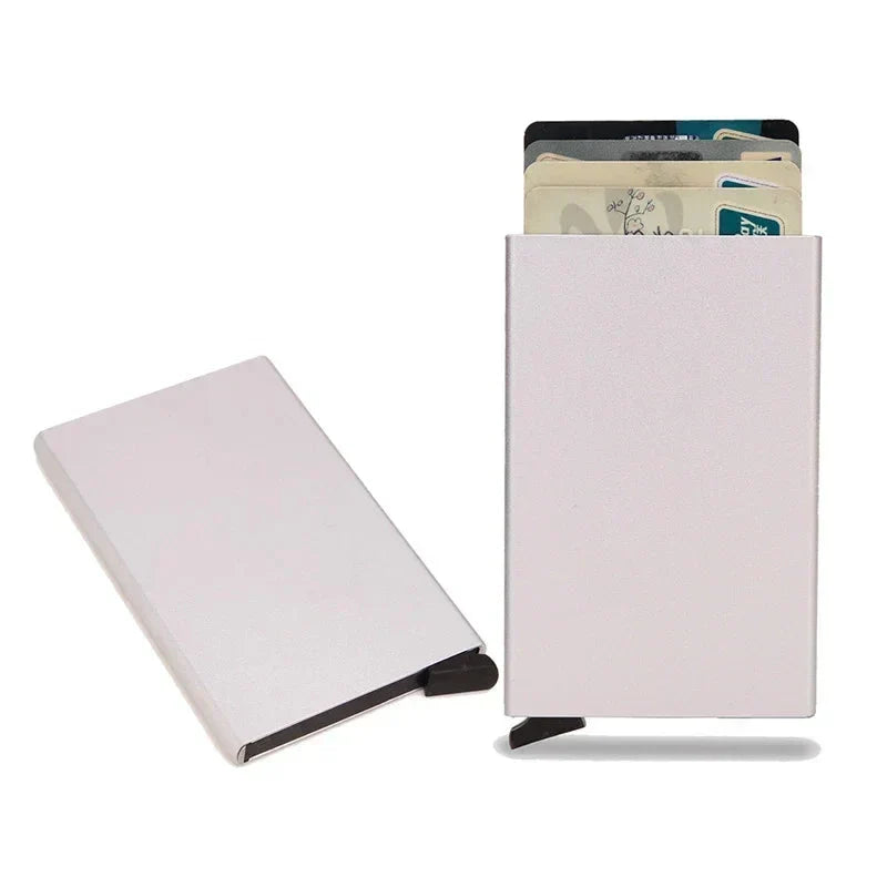 RFID Blocking Card Holder Slim Metal Wallet for Men 8