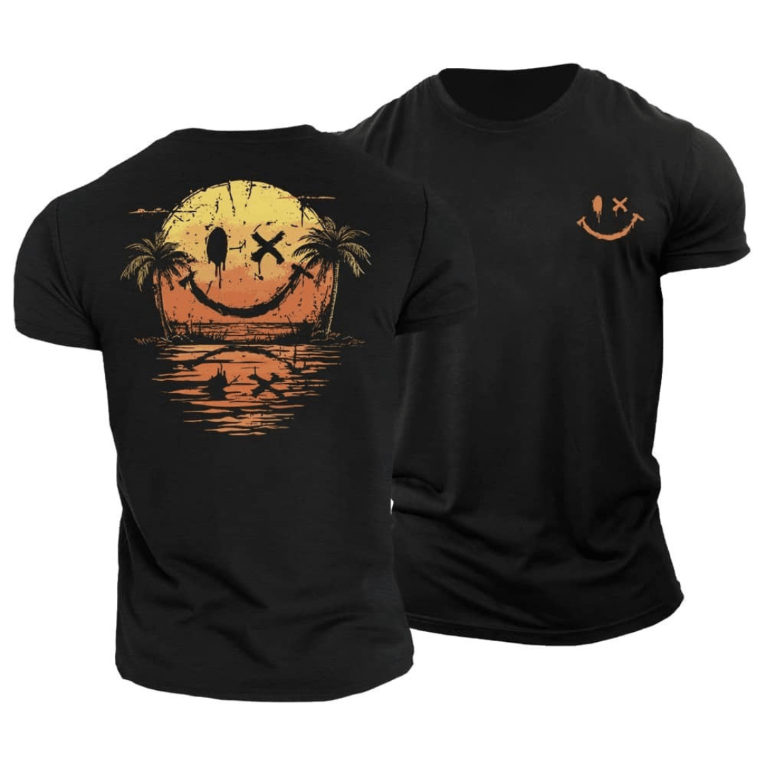 Philip | Casual Summer Smiley Beach T-Shirt 2