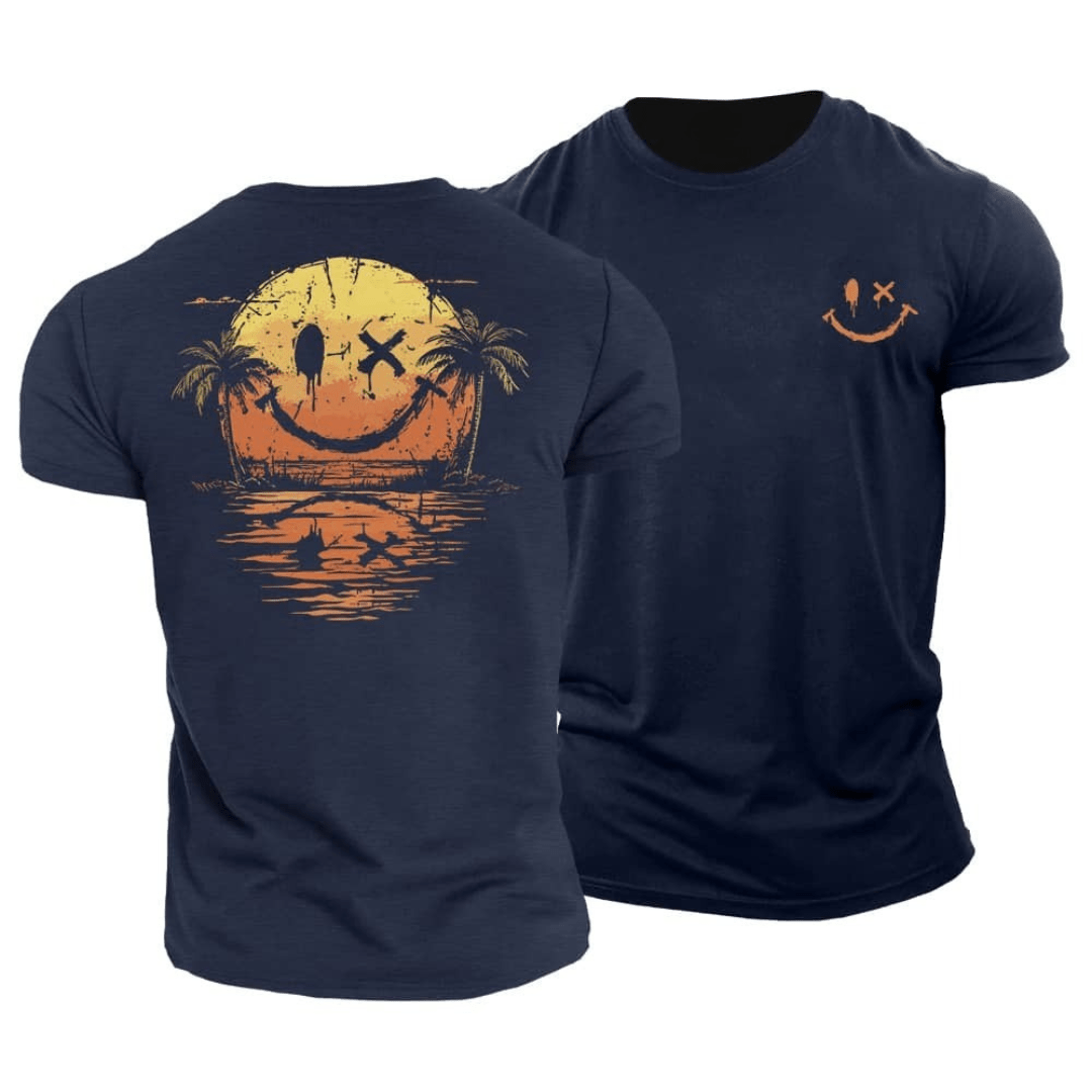 Philip | Casual Summer Smiley Beach T-Shirt 3