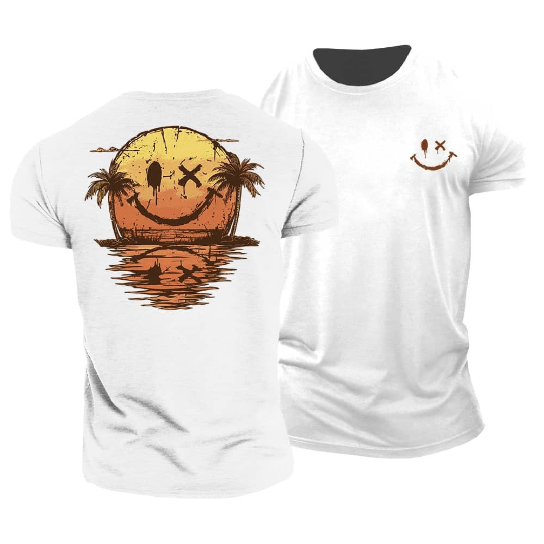 Philip | Casual Summer Smiley Beach T-Shirt 6