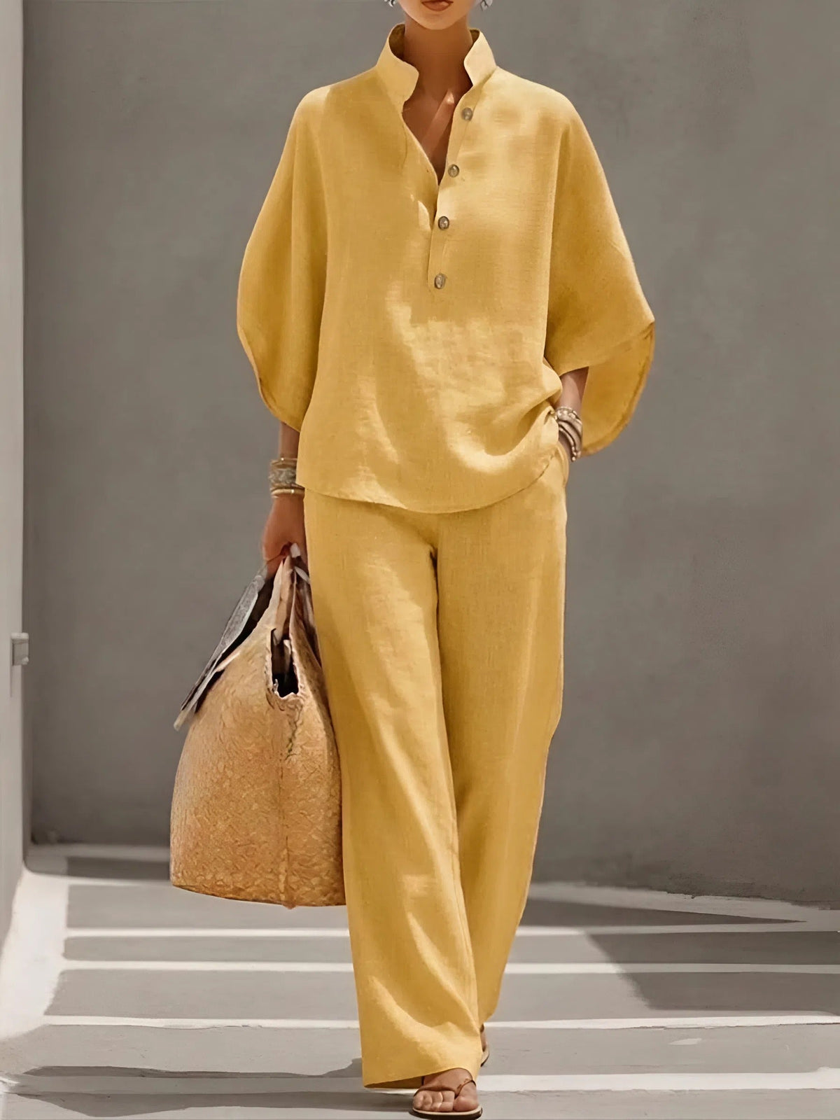 Adelaide | Classic Wide Sleeve and Pant Set 6