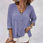 Bonnie | Casual Relaxed Button-Up Blouse 6