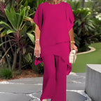 Rowena | Elegant Draped Palazzo Pants Set 6