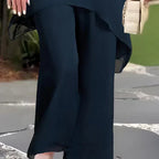 Rowena | Elegant Draped Palazzo Pants Set 4