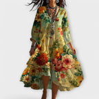 Eva | Floral Bohemian Maxi Dress 1