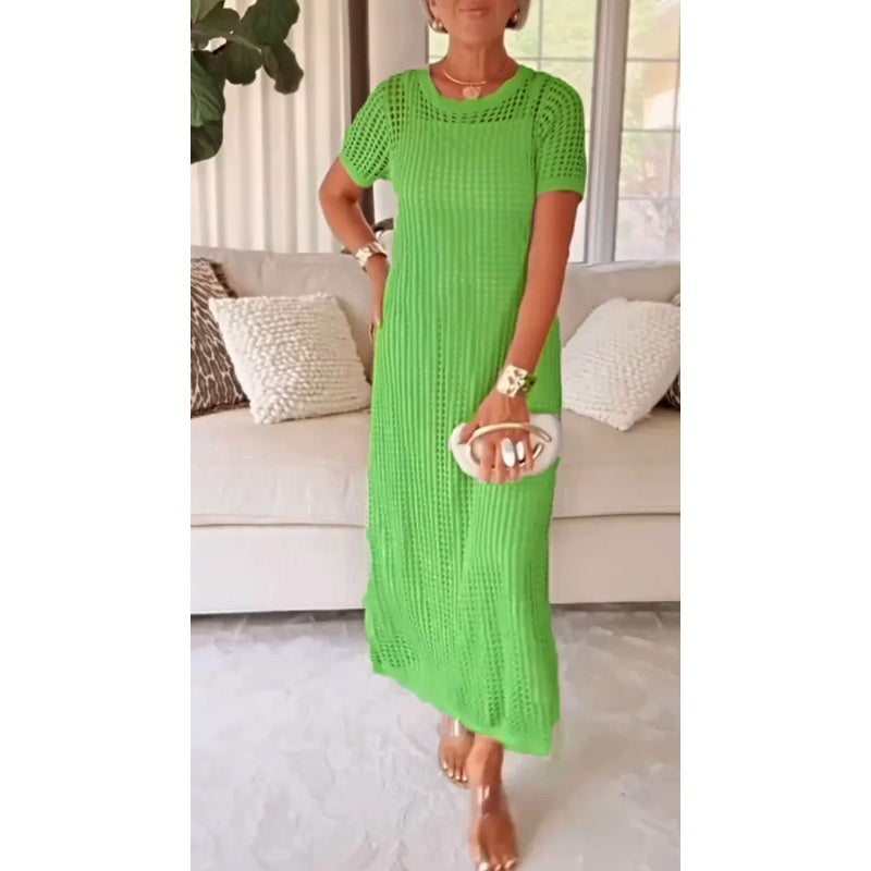 Pauline | Elegant Mid Sleeve Long Maxi Dress 5