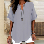 Margaux | Stylish Mid Sleeve V-Neck Blouse 4