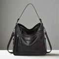 Women's Retro Hobo Bag with Zip Pockets and Adjustable Strap 1