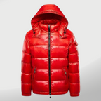 Men's Hooded Quilted Puffer Jacket with Zip Pockets 2