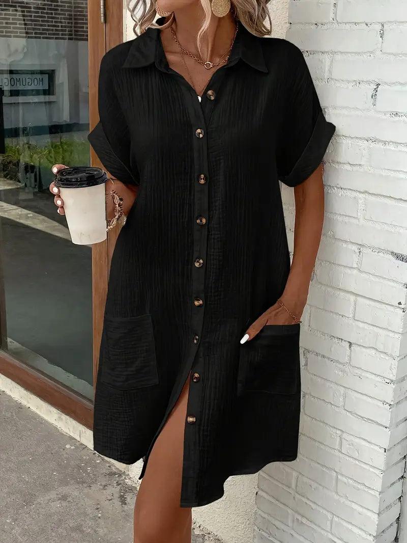 Araminta | Timeless V-Neck Blouse Dress 11