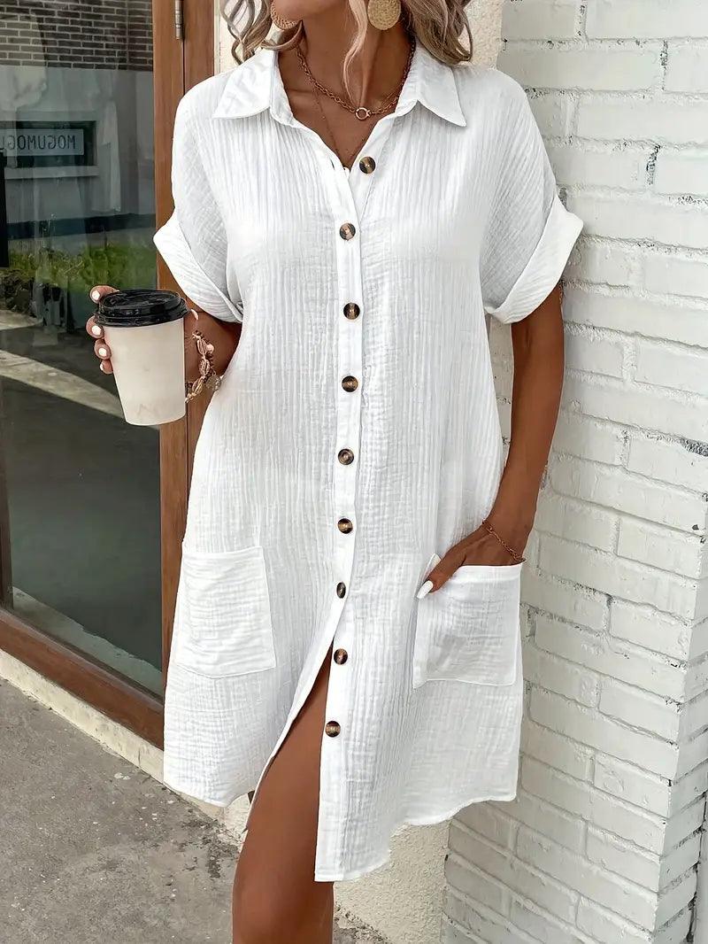 Araminta | Timeless V-Neck Blouse Dress 5