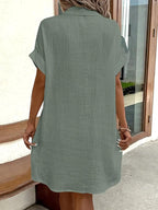 Araminta | Timeless V-Neck Blouse Dress 17