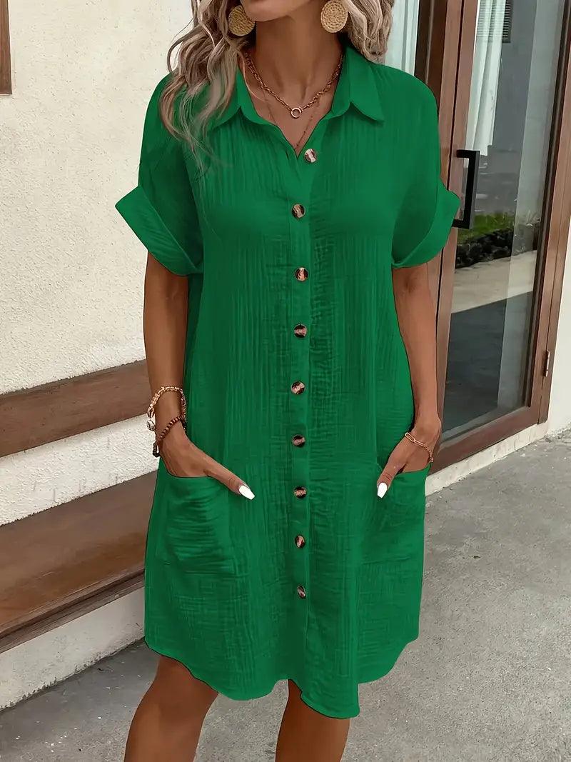 Araminta | Timeless V-Neck Blouse Dress 12