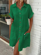 Araminta | Timeless V-Neck Blouse Dress 15