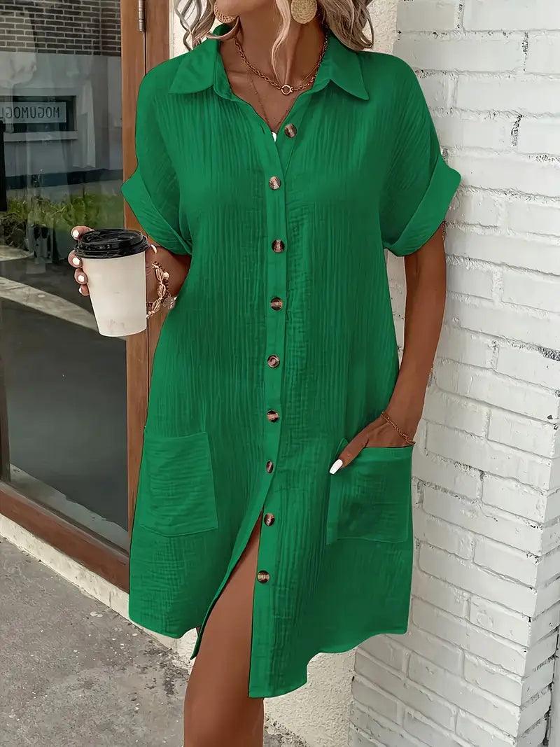 Araminta | Timeless V-Neck Blouse Dress 15
