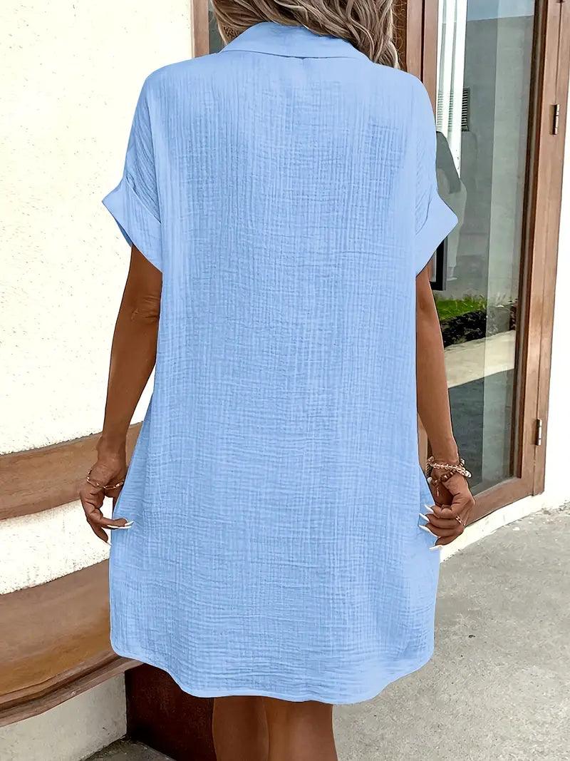 Araminta | Timeless V-Neck Blouse Dress 24