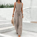 Delilah | Sleeveless Tie-Waist Jumpsuit 1