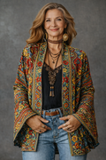 Amelie | Stylish Velvet-Touch Bohemian Cardigan 8