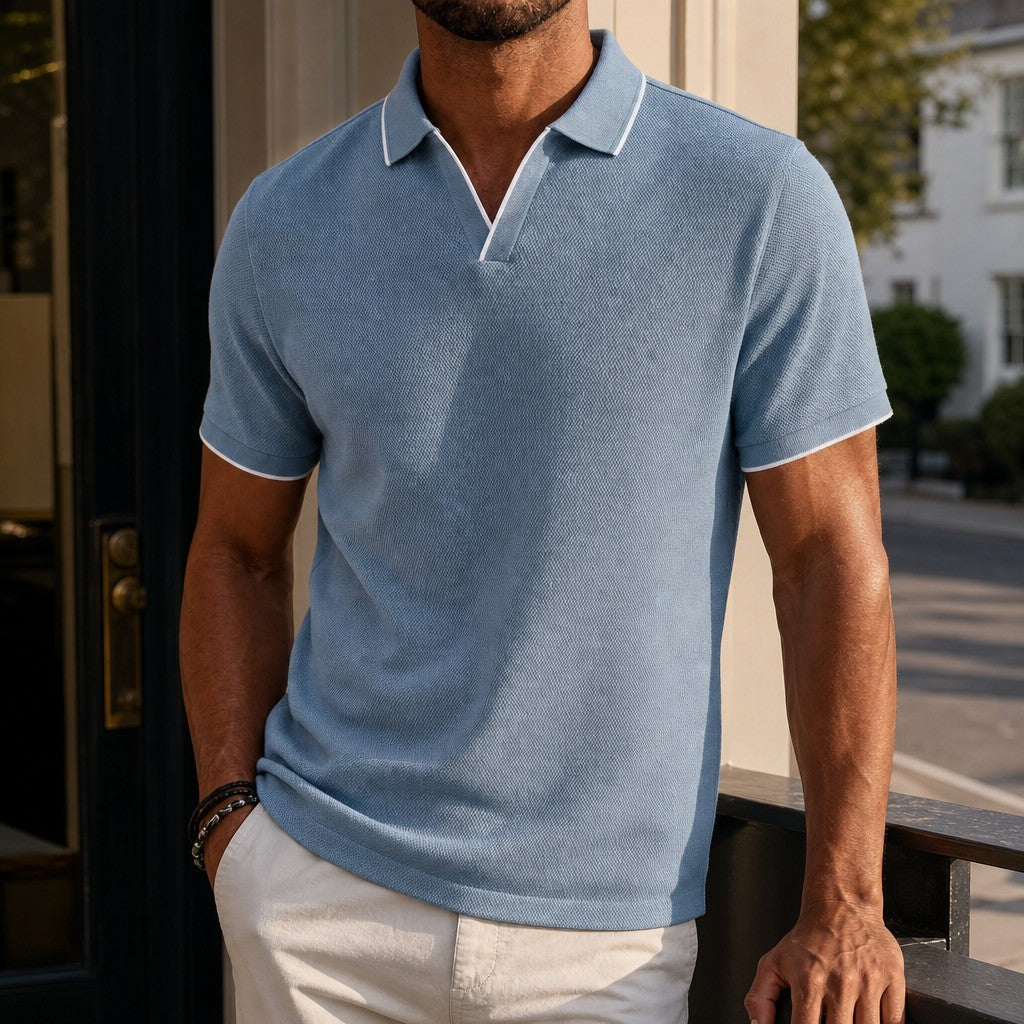 Zeke | Classic Collar Knit Polo 1