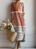 Zoey | Retro V-Neck Comfort Dress 1