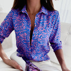 Novalie | Classic Collared Printed Blouse 8