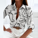 Novalie | Classic Collared Printed Blouse 10
